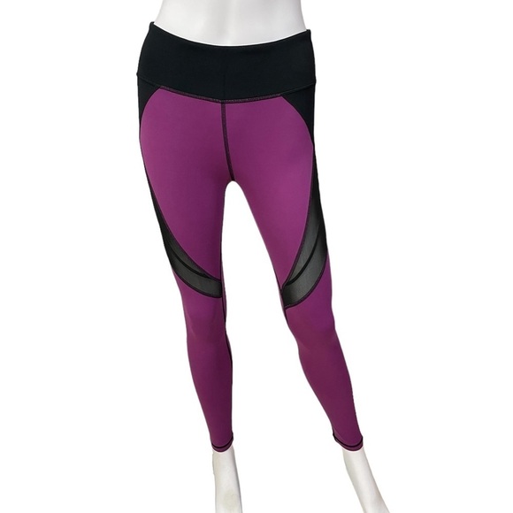 Purple Black Mesh Yoga Run Gym Leggings
New - Picture 2 of 7